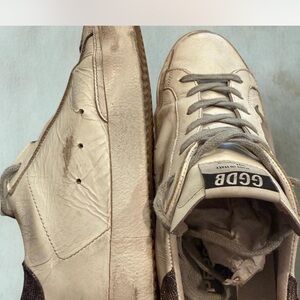 Golden Goose SuperStar 38  Cream Sneakers glitter back
